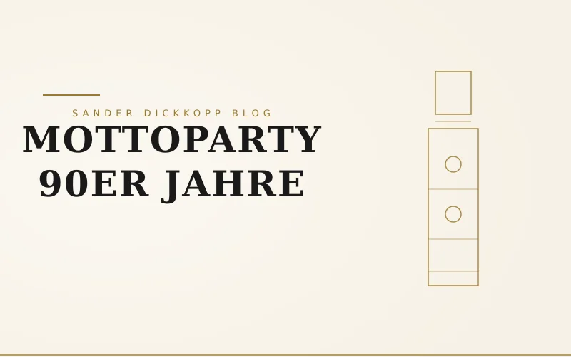 Mottoparty 90er Jahre feiern: Ideen, Deko & Location im Wasserturm Hamburg-Lohbrügge — Sander Dickkopp Wasserturm Hamburg-Lohbrügge