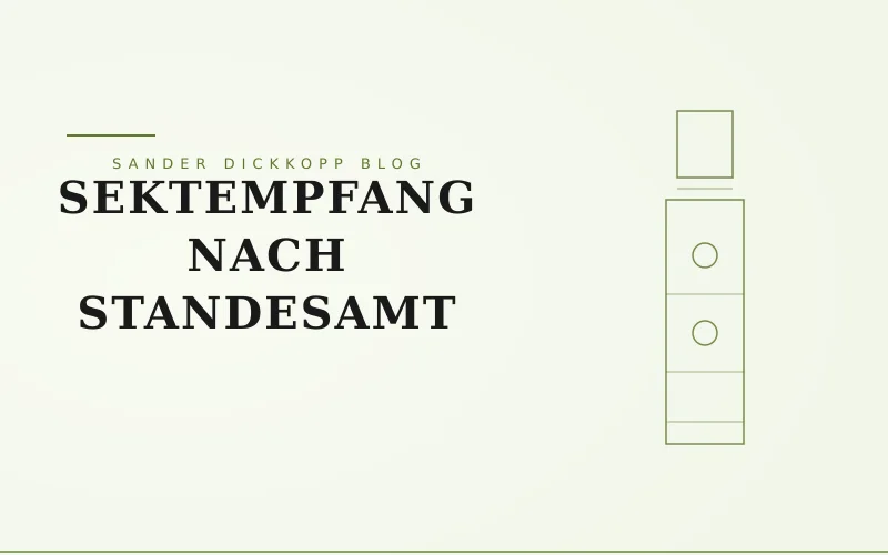 Sektempfang nach dem Standesamt: So wird der erste Moment als Paar unvergesslich — Sander Dickkopp Wasserturm Hamburg-Lohbrügge