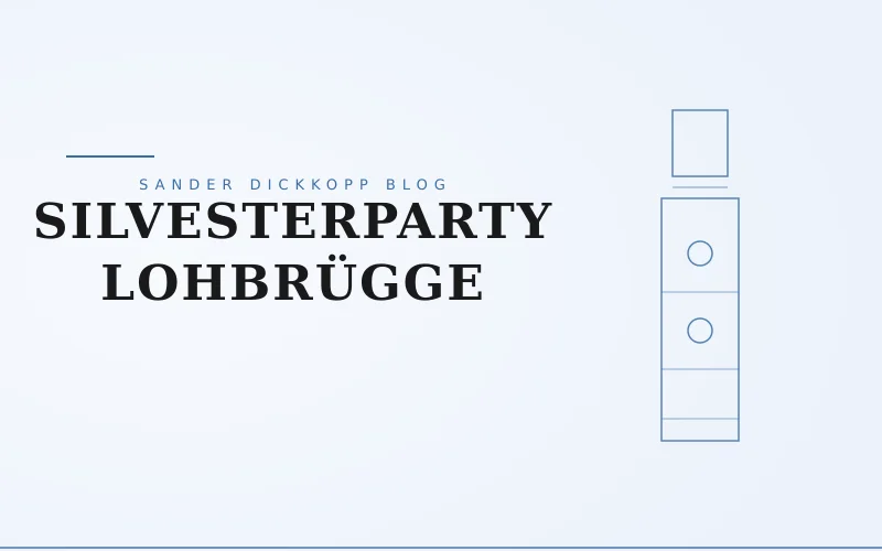 Silvesterparty in Lohbrügge: Feier ins neue Jahr im Wasserturm Hamburg-Lohbrügge — Sander Dickkopp Wasserturm Hamburg-Lohbrügge