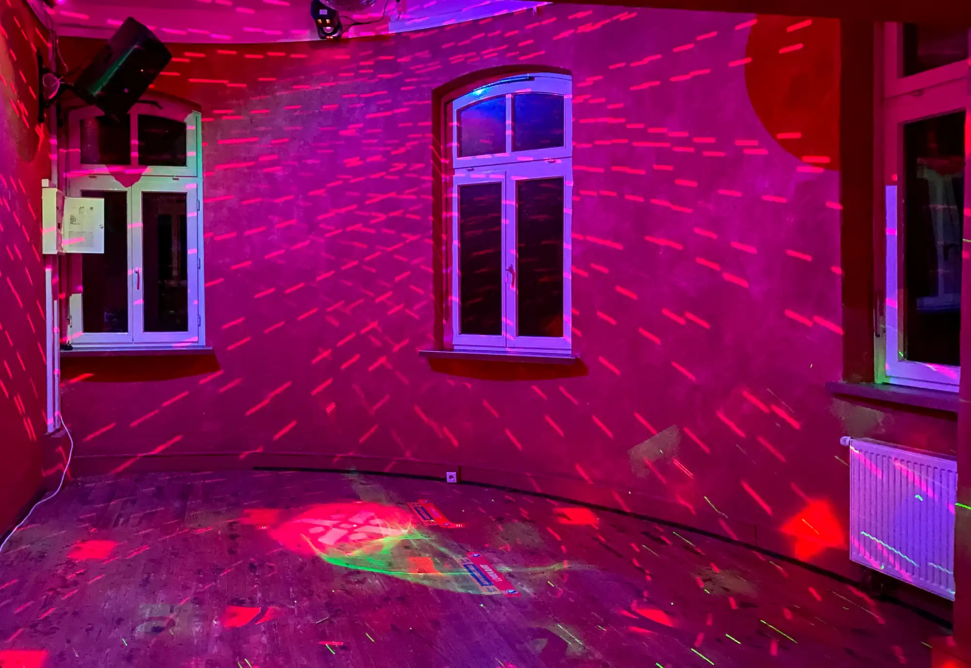 Laser-Show im Wasserturm — Party Location Hamburg Sander Dickkopp